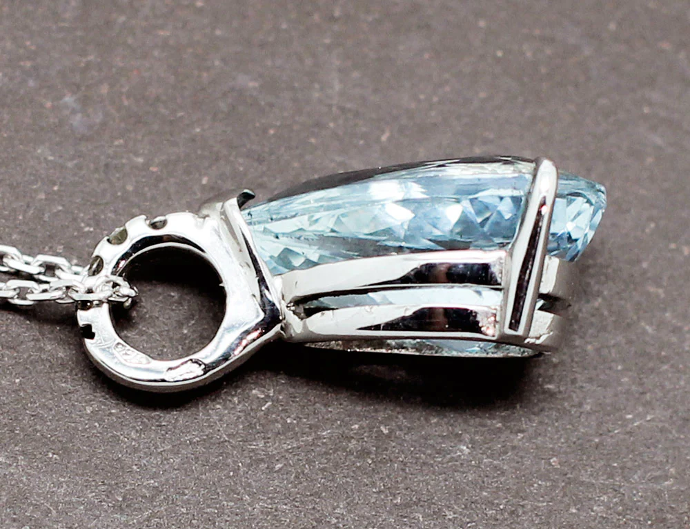 Pendentif Poire Aigue-Marine - Image 4