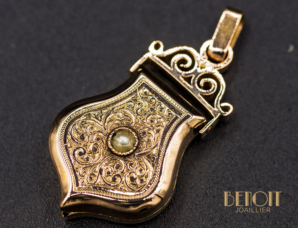 Pendentif Porte-Photo XIXe - Image 3