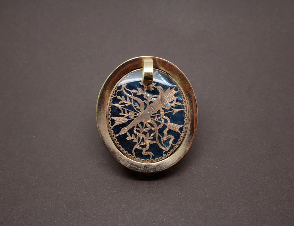 Pendentif Portrait d'époque Napoléon III - Image 2