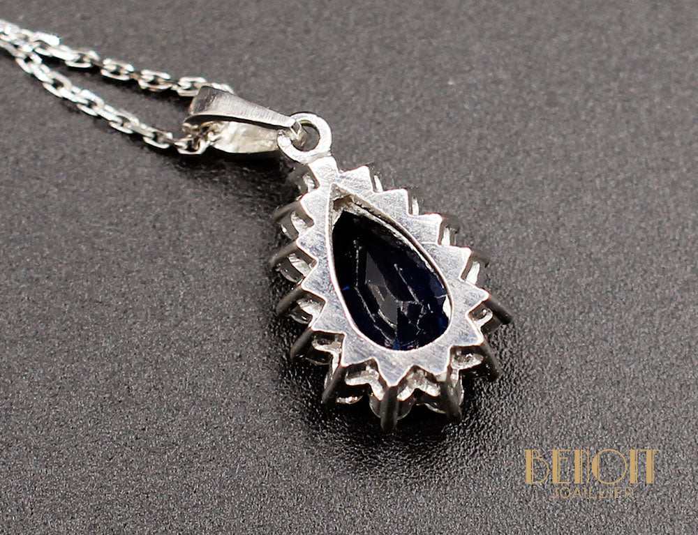 Pendentif Saphir Diamants - Image 4