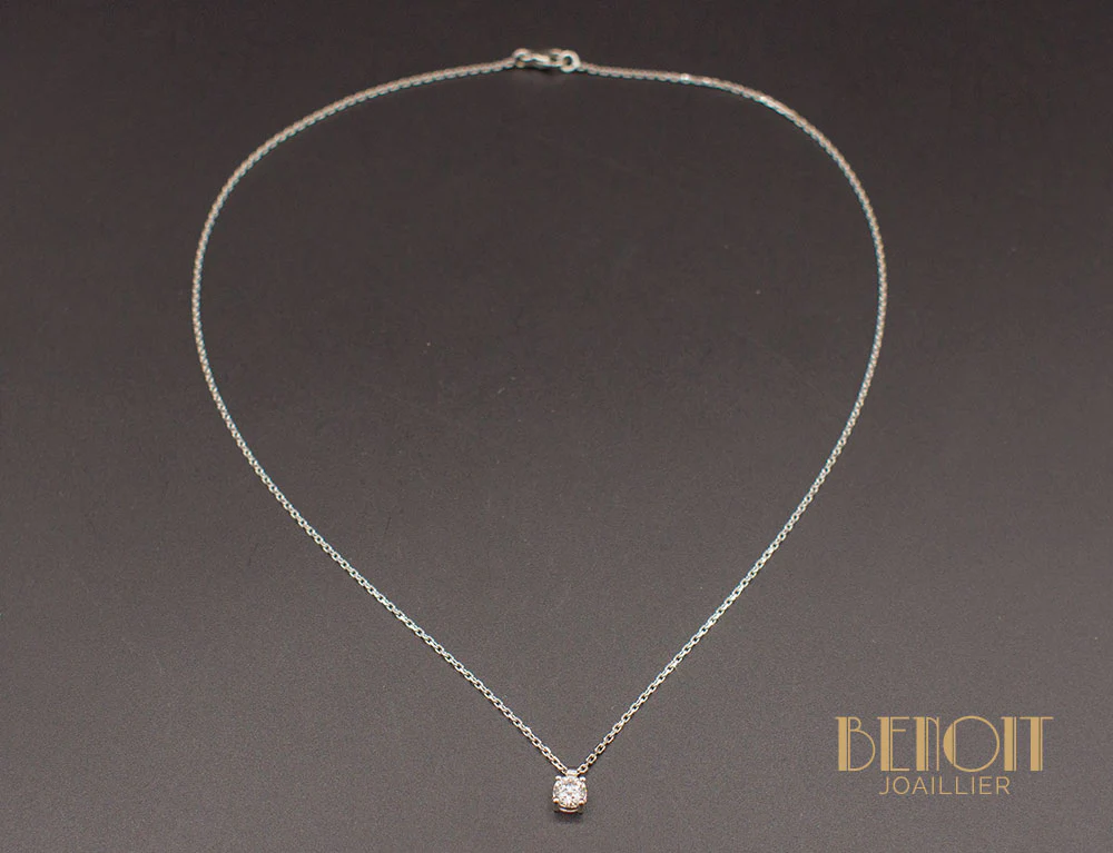 Pendentif Solitaire Diamant - Image 2