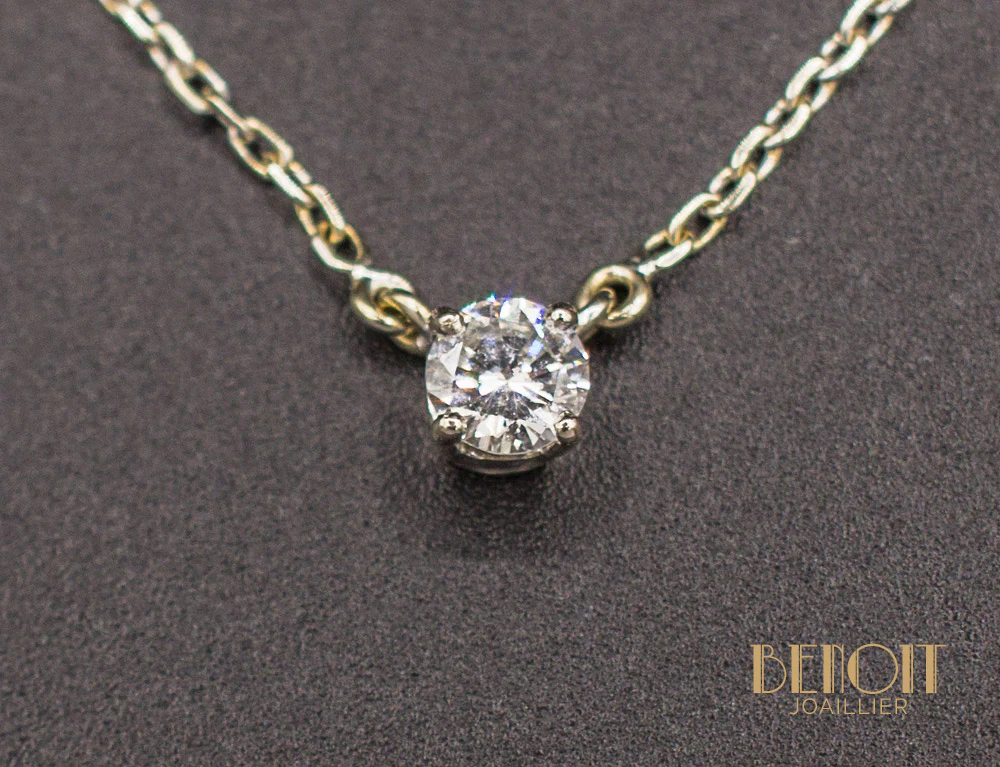 Pendentif Solitaire Diamant