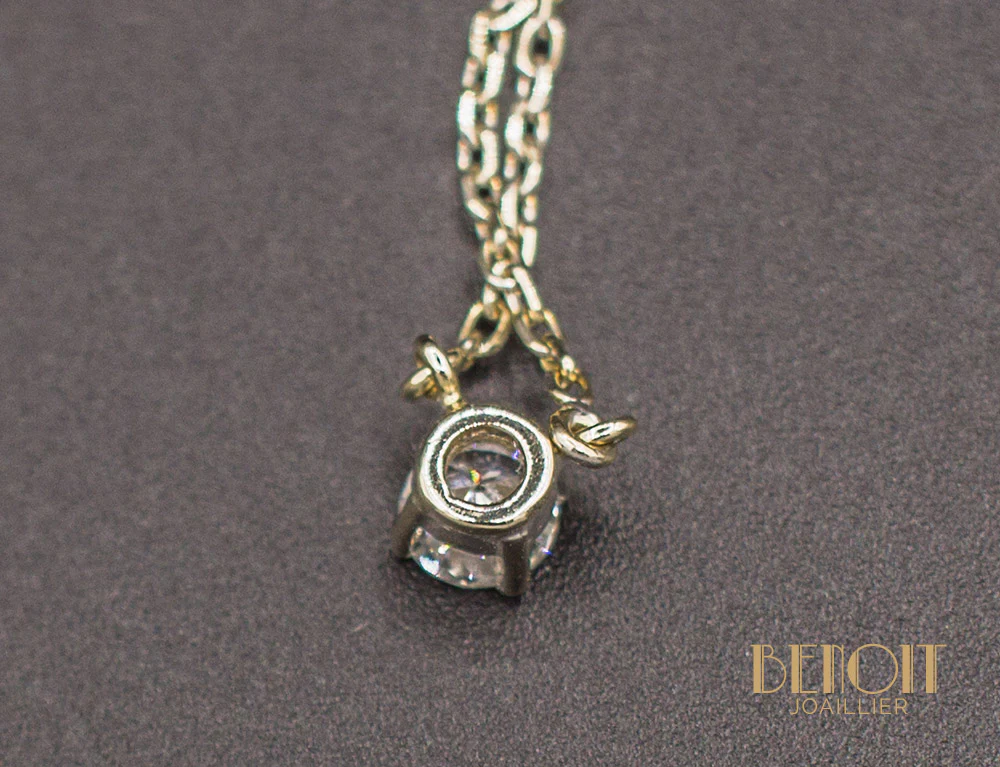 Pendentif Solitaire Diamant - Image 4