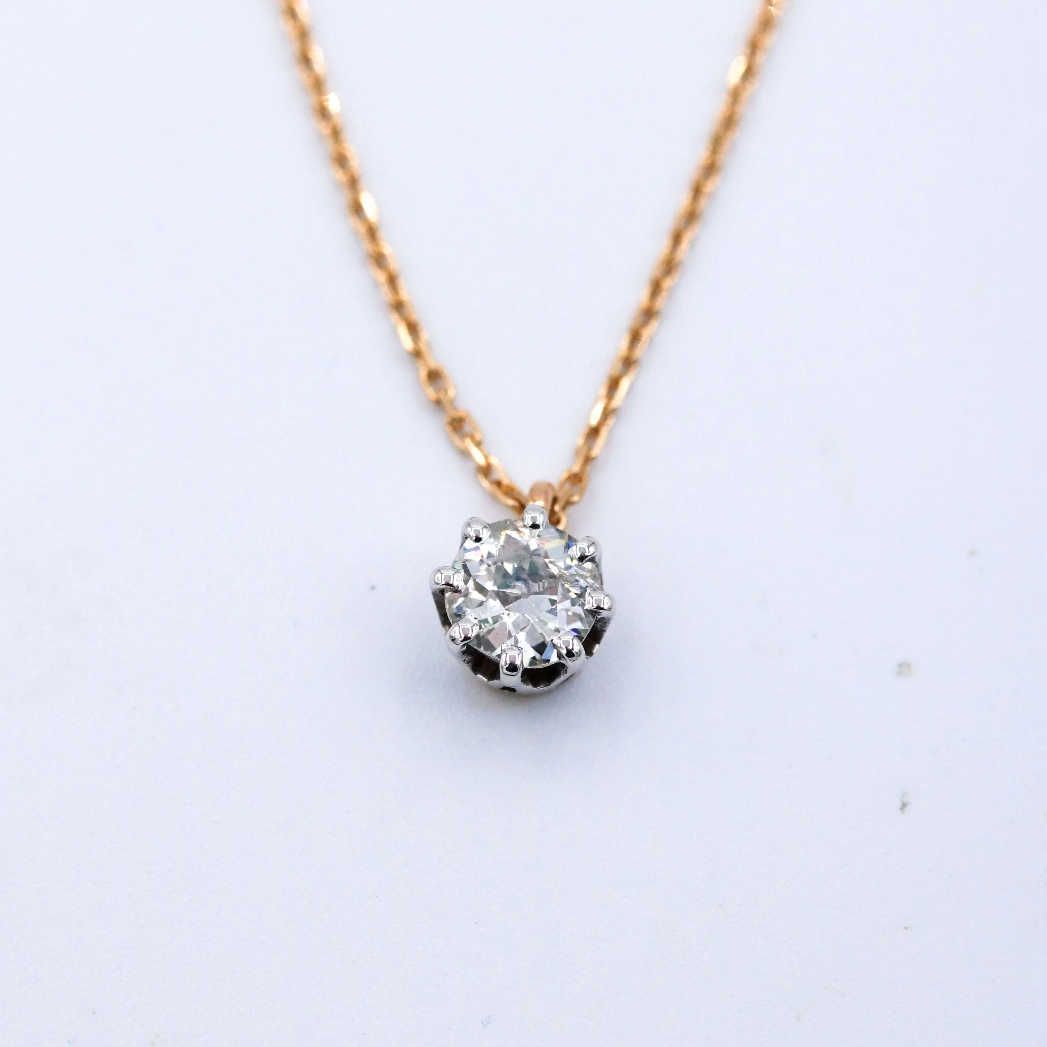 Pendentif Solitaire Diamant ~ 0.60 ct