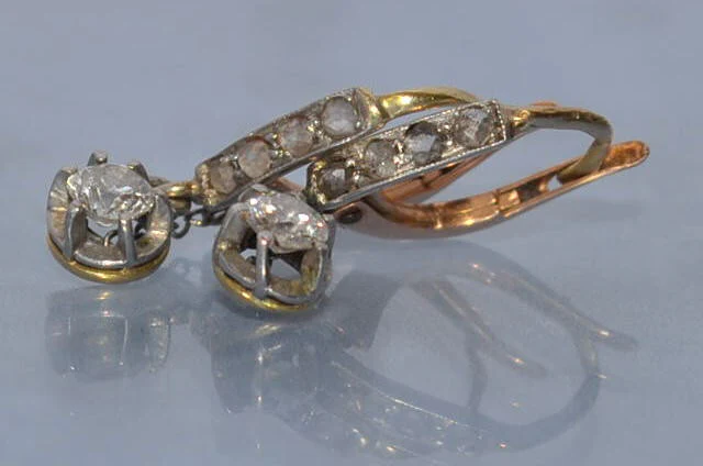 Petites dormeuse ancienne en diamants - Image 4