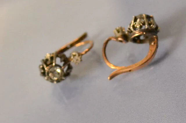 Puce d'oreille Diamants époque 1900 - Image 2