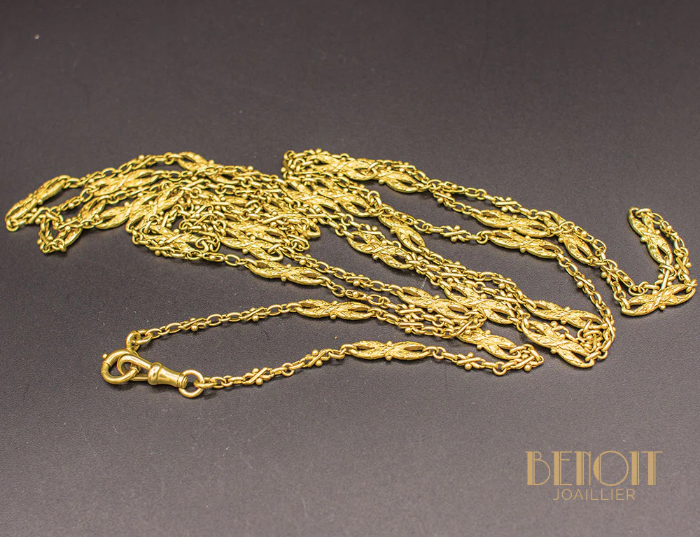 Sautoir Ancien Or Jaune - Image 3