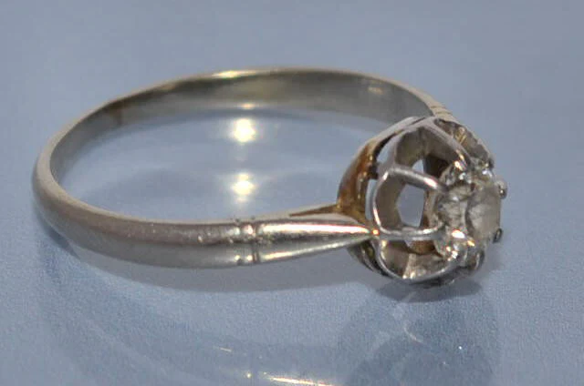 Solitaire ancien diamant 0,5 carat - Image 2