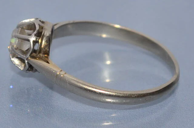 Solitaire ancien diamant 0,5 carat - Image 3