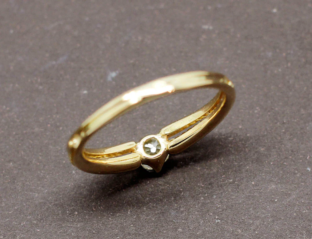 Solitaire Ancien Diamant XIXe - Image 6