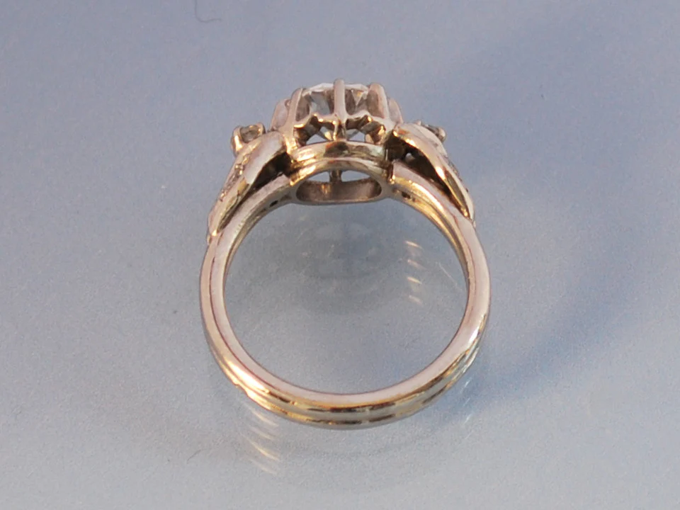 solitaire ancien diamant platine - Image 4