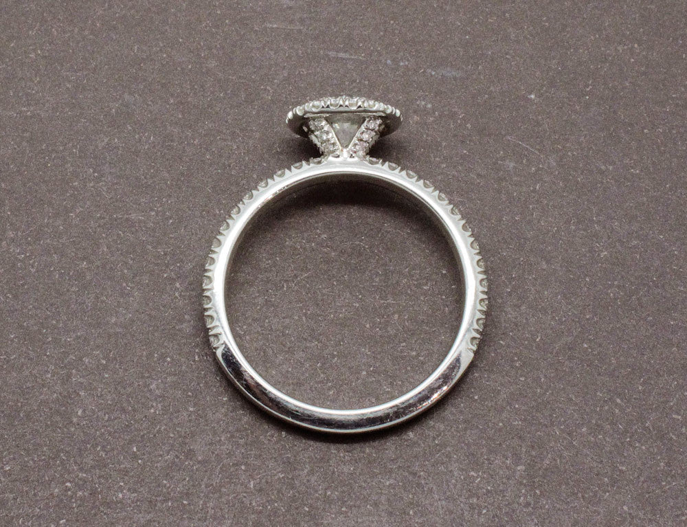Solitaire "Aura" De Beers Platine Diamants - Image 4