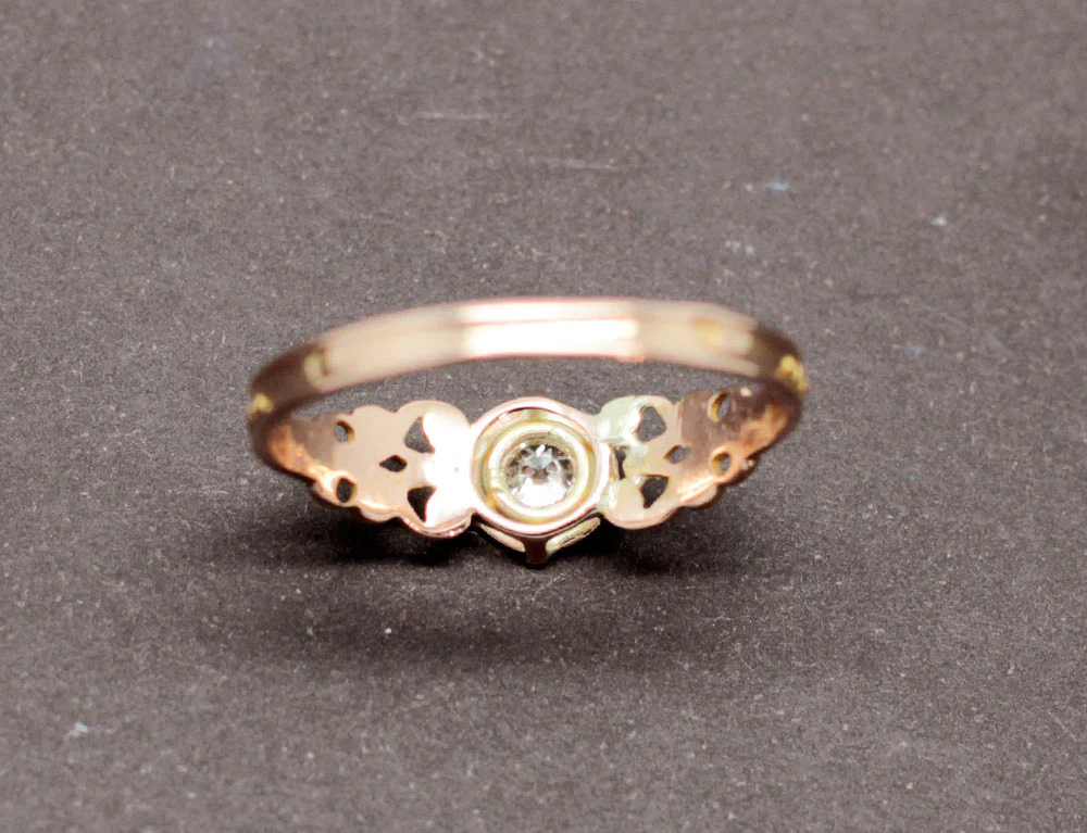 Solitaire Baroque Or Diamant - Image 6