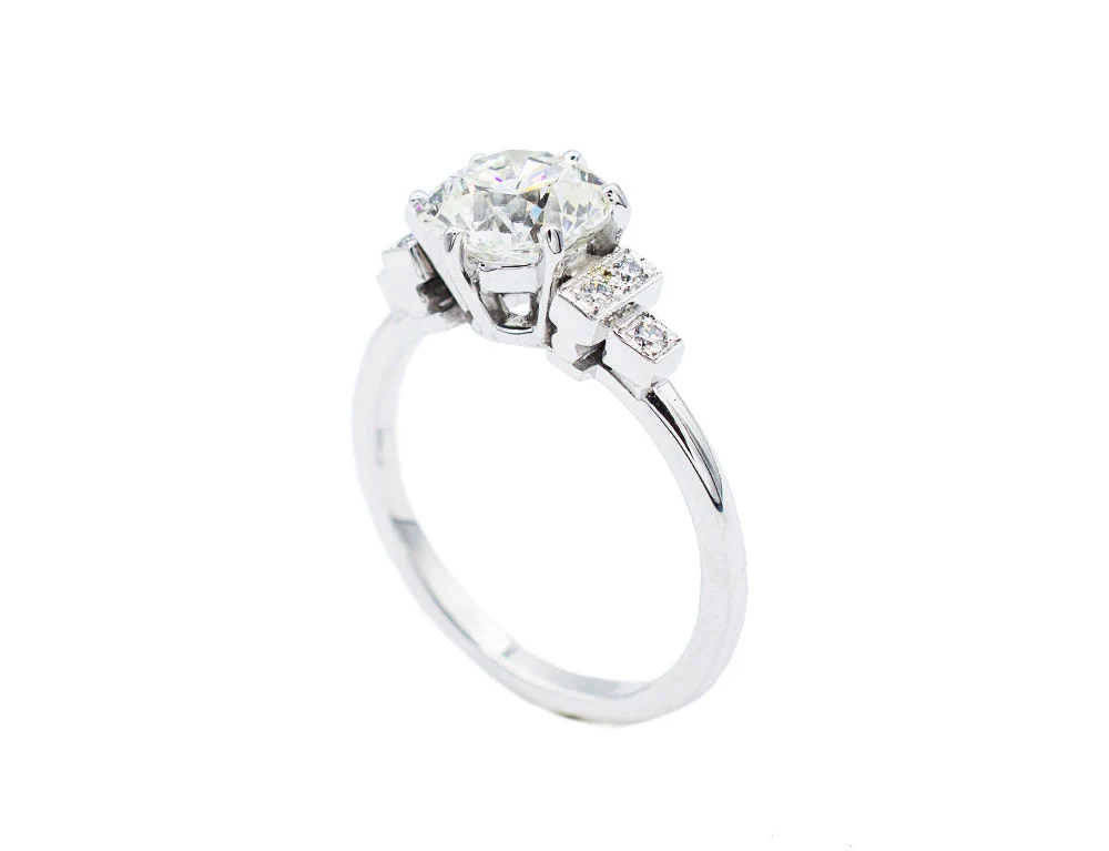 Solitaire Création Benoit Joaillier "Escaliers" Diamant 2,06ct J-VS2 - Image 3