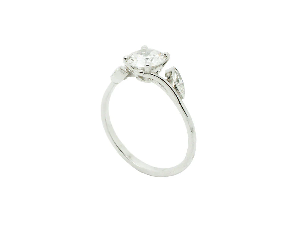 Solitaire Création Benoit Joaillier "Végétal" Diamant 1,05ct - Image 3