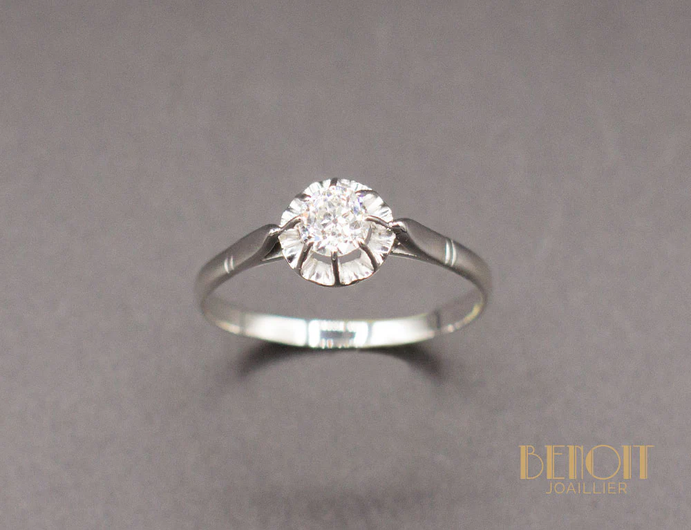Solitaire Diamant Ancien - Image 2
