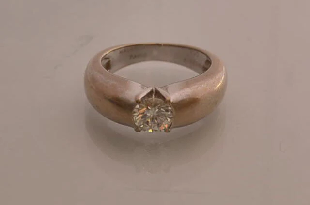 Solitaire Diamant Or Blanc Signé Mauboussin - Image 3