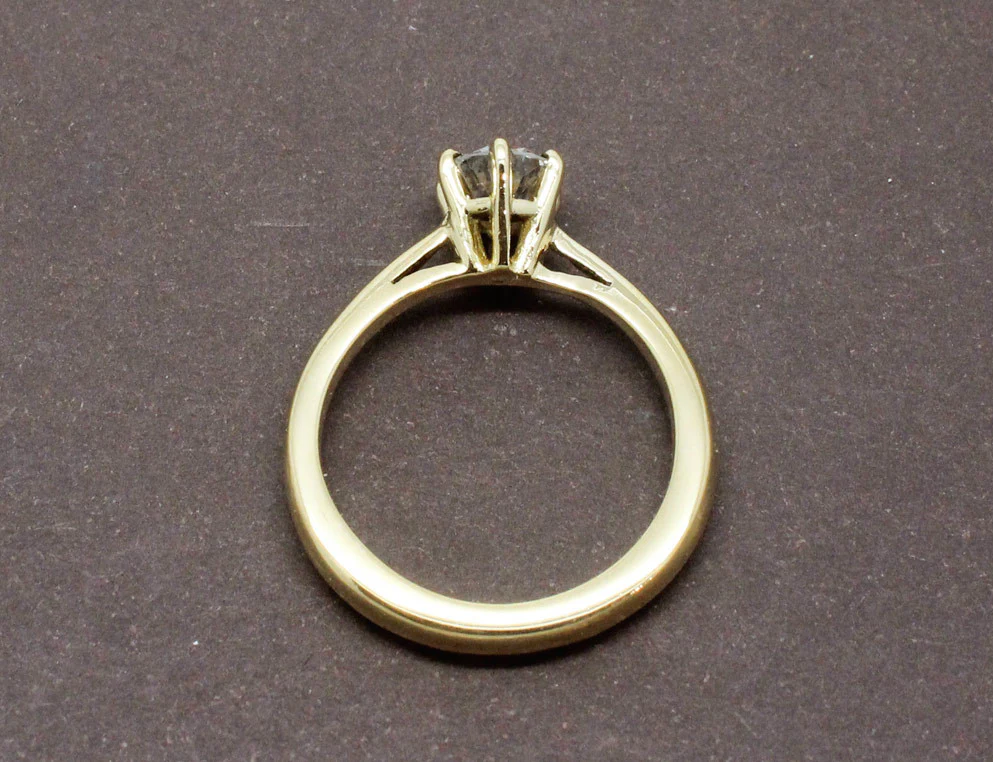 Solitaire Diamant Or Jaune - Image 4