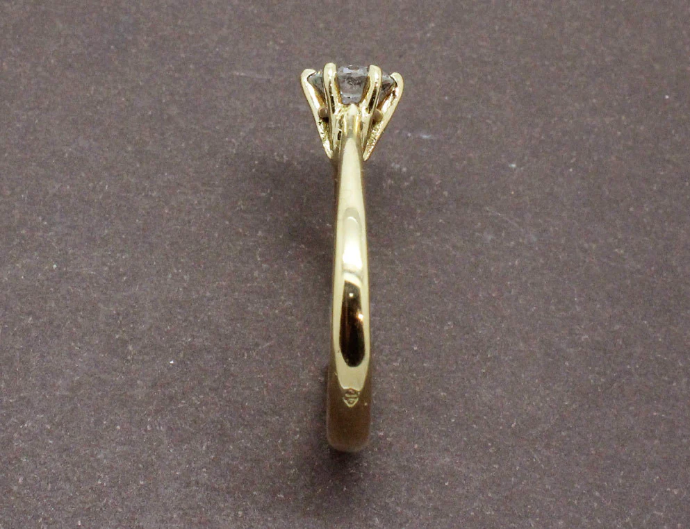 Solitaire Diamant Or Jaune - Image 6