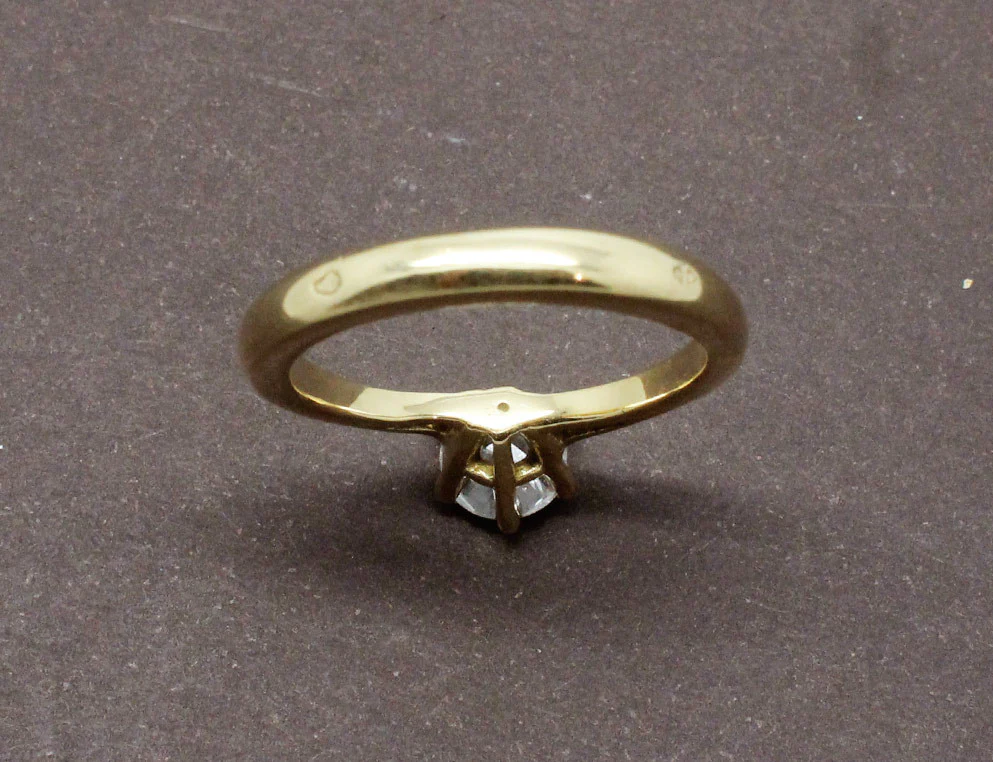 Solitaire Diamant Or Jaune - Image 7
