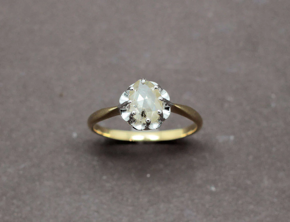 Solitaire Diamant Taille Rose - Image 2