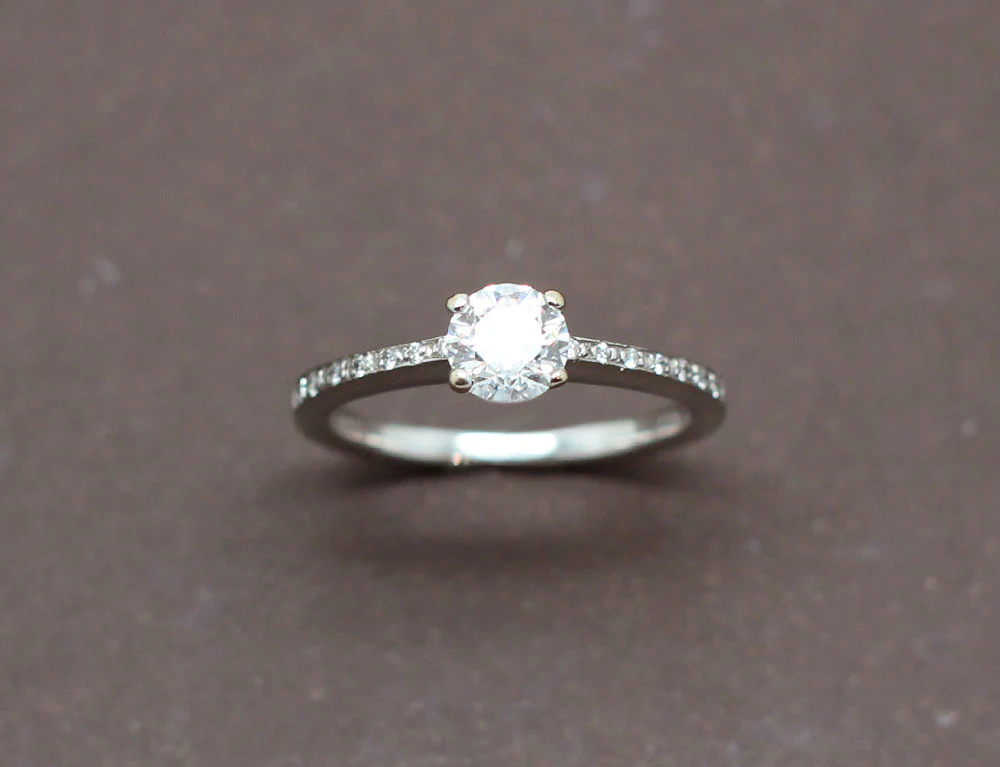 Solitaire Or Blanc Diamants - Image 2