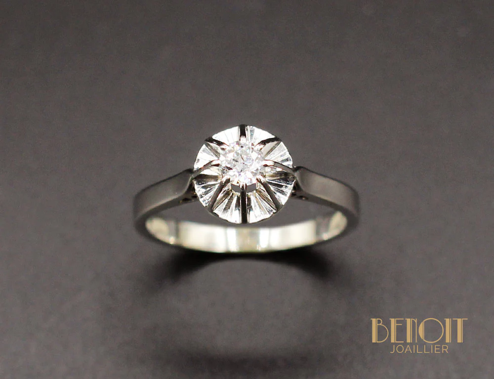 Solitaire Vintage Diamant - Image 2