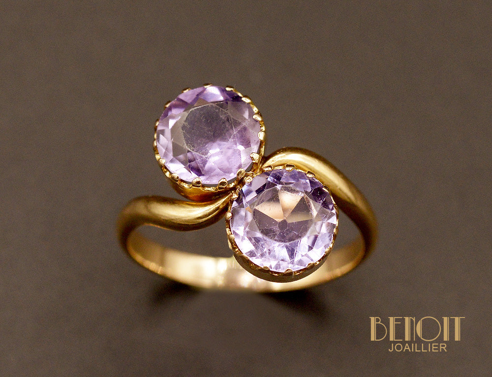 Toi et Moi Améthystes et Or Rose - Image 2