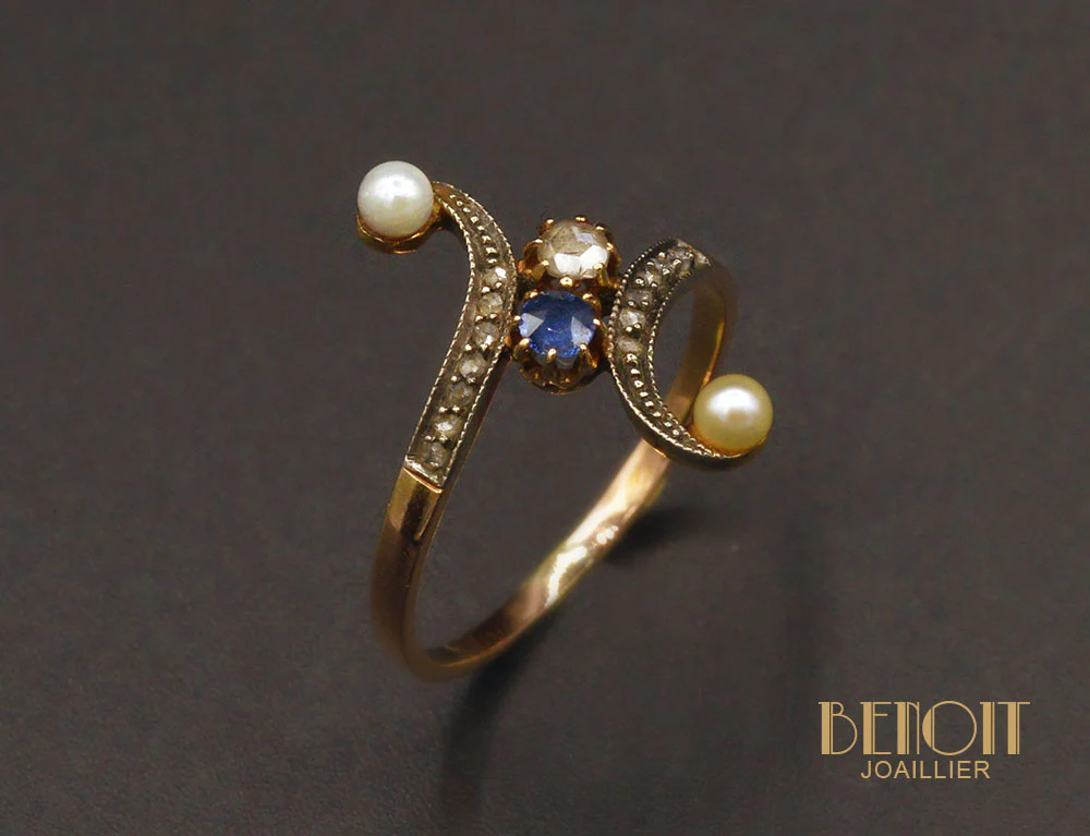 Toi et Moi Diamant Saphir