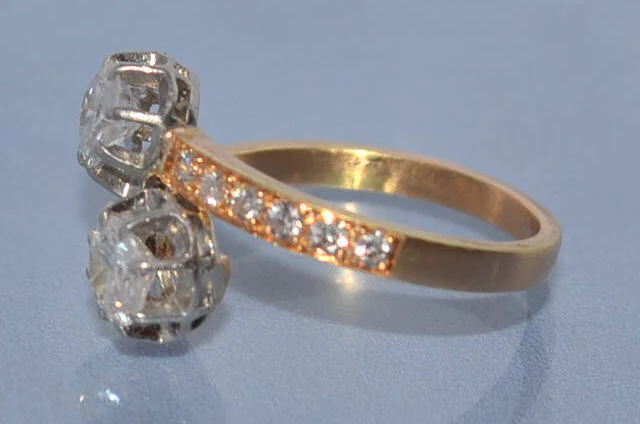 Toi et moi diamants et or 18 carats - Image 3