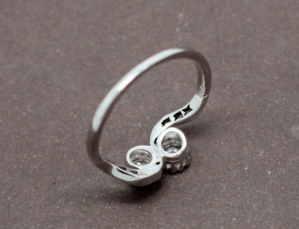 Toi et Moi Diamants Or Blanc - Image 5