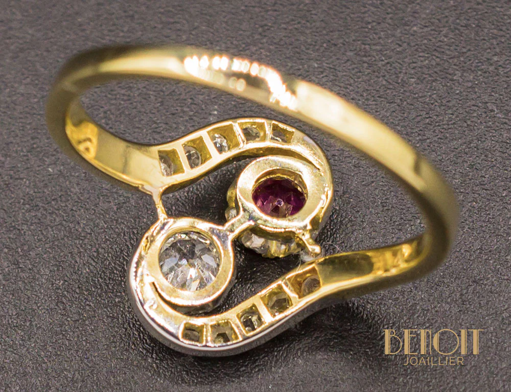 Toi et Moi Tourbillon Diamants Rubis - Image 6